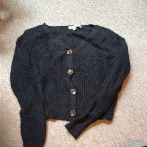 Women's Black Sweater Cardigan